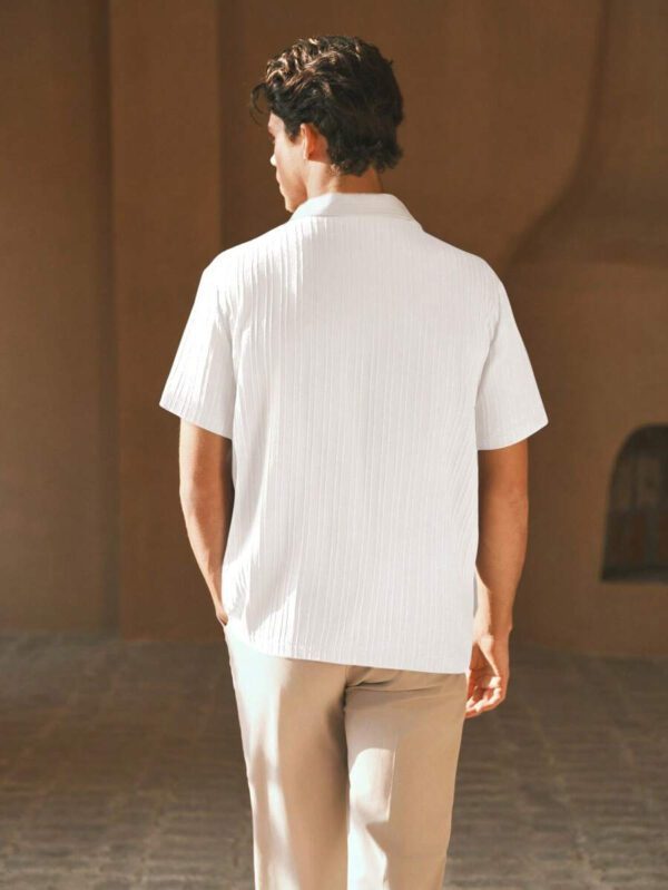 HIMLAND Polo à manches courtes homme, coupe ample et décontractée, en tissu tissé, design mode jeune, convient pour un usage quotidien – Image 35
