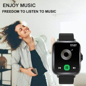 Montre connectée, appel sans fil/numérotation, rappels d'applications variées, convient aux hommes et aux femmes, montres de sport, fond d'écran personnalisable, cadeaux de vacances, cadeaux d'anniversaire