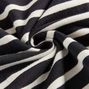 AKNOTIC Business Casual Polo en tricot de coton à rayures à manches courtes pour hommes