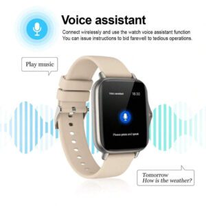1 pièce Montre connectée de sport unisexe, modes multi-sports, suivi de la distance, contrôle de la musique, télécommande de l'appareil photo, appel sans fil, cadran personnalisable, alerte de message, alarme, affichage de la météo, écran tactile full touch de 1,44 pouces, compatible avec les téléphones iOS/Android