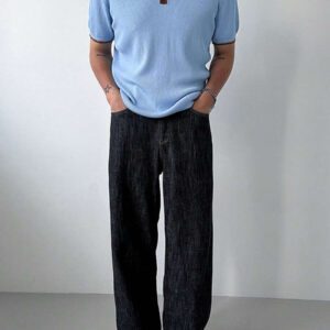 DAZY Polo de golf pour hommes à blocs de couleurs, été