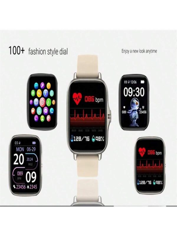 CHAONB Nouvelle montre connectée sport avec lecteur de musique, passer et répondre aux appels, notifications de messages, affichage météo. Montre connectée 2025 pour femmes et hommes. Surveillance de la fréquence cardiaque, du sommeil, du podomètre, alarme, télécommande. Affichage d'informations, localisation d'appareil. – Image 6