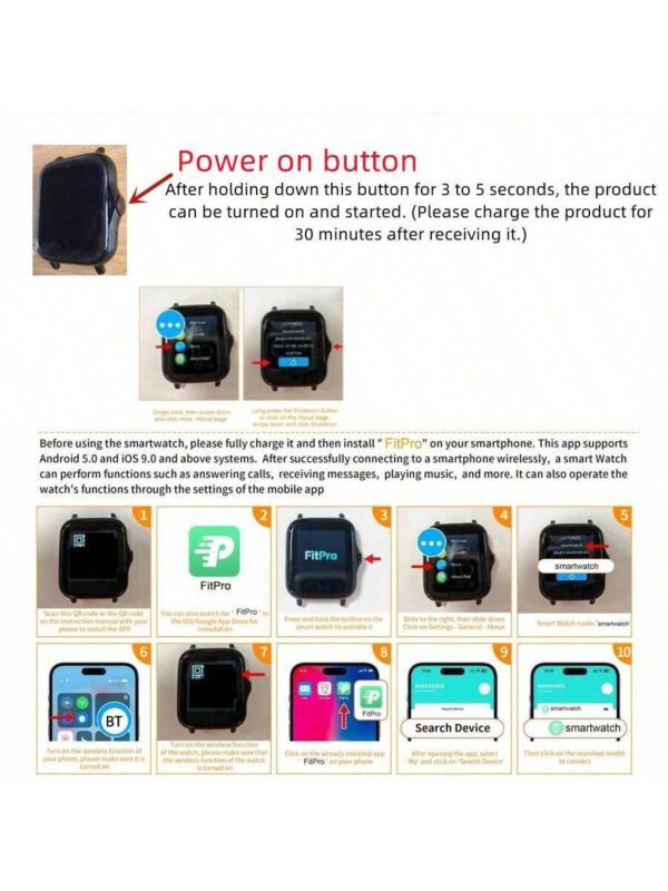 CHAONB Nouvelle montre connectée sport avec lecteur de musique, passer et répondre aux appels, notifications de messages, affichage météo. Montre connectée 2025 pour femmes et hommes. Surveillance de la fréquence cardiaque, du sommeil, du podomètre, alarme, télécommande. Affichage d'informations, localisation d'appareil. – Image 9