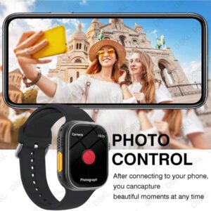 Montre connectée, appel sans fil/numérotation, mode multi-sport, rappel et rejet d'appel, rappel SMS, fond d'écran personnalisé, cadeaux de vacances, cadeaux d'anniversaire