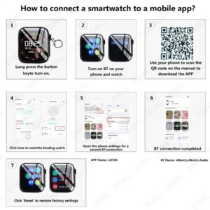 Montre connectée, appel sans fil/numérotation, mode multi-sport, rappel et rejet d'appel, rappel SMS, fond d'écran personnalisé, cadeaux de vacances, cadeaux d'anniversaire