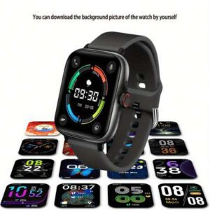 Eytlptoc Montre connectée multifonction pour appareils iOS et Android : (appel/numérotation), compteur de pas, calories, modes sportifs multiples, caméra à distance, contrôle de la musique, alarme, convient aux femmes et aux hommes, bracelet connecté tracker de fitness !