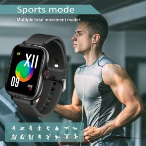 Eytlptoc Montre connectée multifonction pour appareils iOS et Android : (appel/numérotation), compteur de pas, calories, modes sportifs multiples, caméra à distance, contrôle de la musique, alarme, convient aux femmes et aux hommes, bracelet connecté tracker de fitness !