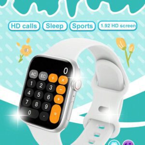 1 pièce Montre connectée multifonctionnelle avec écran tactile de 4,65 cm (1,83 pouces), bracelet en silicone, différents modes sportifs, contrôle de l'appareil photo, notifications d'applications sociales, Bluetooth, compatible Android et iOS, batterie 180 mAh, idéale pour l'école et le sport