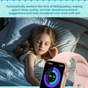 1 pièce Montre connectée multifonctionnelle avec écran tactile de 4,65 cm (1,83 pouces), bracelet en silicone, différents modes sportifs, contrôle de l'appareil photo, notifications d'applications sociales, Bluetooth, compatible Android et iOS, batterie 180 mAh, idéale pour l'école et le sport