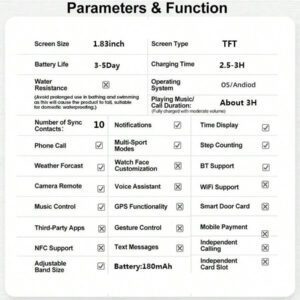 Montre connectée, appel sans fil/composition, multi-mode sport, convient aux hommes et aux femmes, rappel d'information, montres de sport, compatible avec iPhone/Android