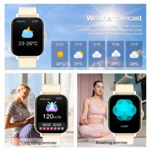 Montre connectée sport haute définition tactile de 4,65 cm, montre pour hommes, appel sans fil, rappel de message, rappel d'alarme, plusieurs modes sport, photographie à distance, lecture de musique, montre connectée multifonction, compatible avec les smartphones Android et iOS