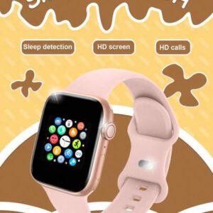 1 pièce Montre connectée multifonctionnelle pour enfants avec écran tactile de 1,44 po, bracelet en silicone, plusieurs modes sportifs, contrôle de l'appareil photo, notifications des réseaux sociaux, compatible Bluetooth avec Android et iOS, convient pour l'école, les sports et autres occasions