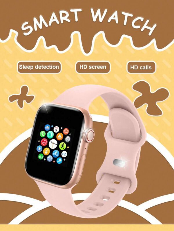 1 pièce Montre connectée multifonctionnelle pour enfants avec écran tactile de 1,44 po, bracelet en silicone, plusieurs modes sportifs, contrôle de l'appareil photo, notifications des réseaux sociaux, compatible Bluetooth avec Android et iOS, convient pour l'école, les sports et autres occasions – Image 11