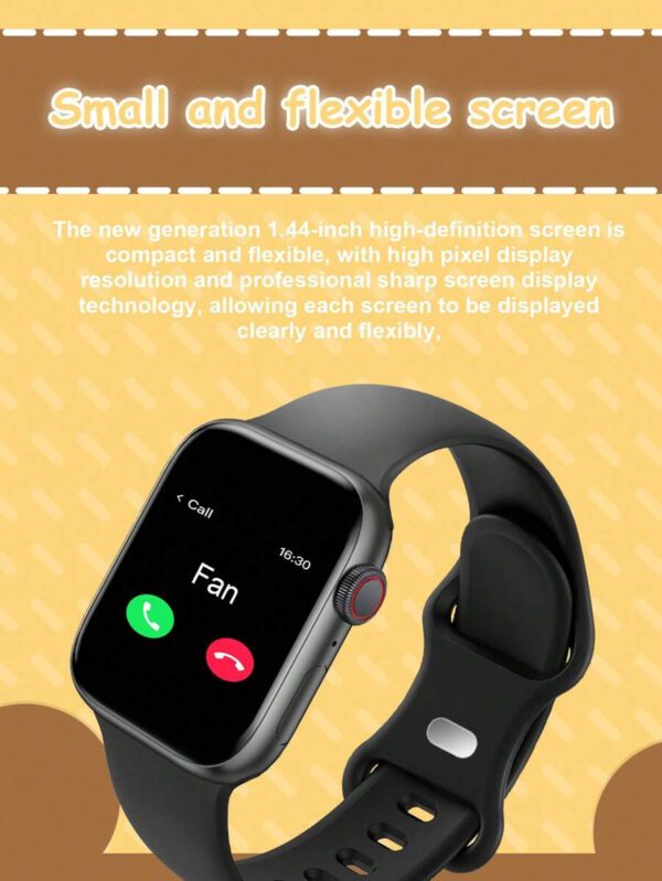 1 pièce Montre connectée multifonctionnelle pour enfants avec écran tactile de 1,44 po, bracelet en silicone, plusieurs modes sportifs, contrôle de l'appareil photo, notifications des réseaux sociaux, compatible Bluetooth avec Android et iOS, convient pour l'école, les sports et autres occasions – Image 20