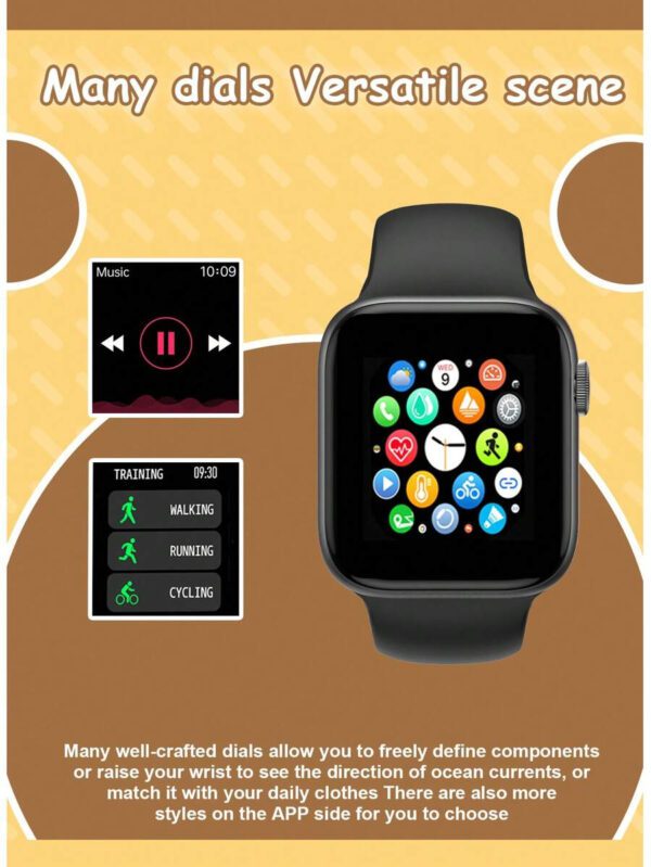 1 pièce Montre connectée multifonctionnelle pour enfants avec écran tactile de 1,44 po, bracelet en silicone, plusieurs modes sportifs, contrôle de l'appareil photo, notifications des réseaux sociaux, compatible Bluetooth avec Android et iOS, convient pour l'école, les sports et autres occasions – Image 24
