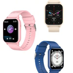 Montre intelligente avec écran tactile HD de 1,85 pouces, appel/numérotation sans fil, notifications d'applications multiples, convient aux hommes et aux femmes, tracker de fitness, cadran personnalisable, contrôle de la musique, compatible avec Apple/Android