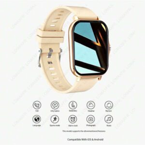 Montre connectée avec appel/numérotation sans fil, modes sportifs multiples, alerte et rejet d'appel, notification de message, convient aux hommes et aux femmes, compatible avec iOS/Android