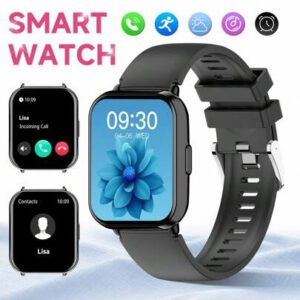Montre connectée haut de gamme 2025 pour femmes et hommes, écran HD 1,83", prise en charge des appels sans fil, des rappels d'informations et des alertes d'alarme, étanche jusqu'à 1ATM, montre connectée avec tracker de fitness, compatible avec plus de 100 modes sportifs, compatible avec iOS/Android