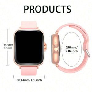 Montre connectée, appels/numérotation sans fil, rappels d'applications variées, convient aux hommes et aux femmes, montres de sport, fond d'écran personnalisable, compatible avec iOS/Android