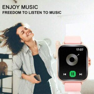 Montre connectée, appels/numérotation sans fil, rappels d'applications variées, convient aux hommes et aux femmes, montres de sport, fond d'écran personnalisable, compatible avec iOS/Android