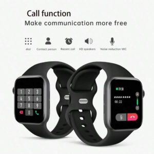 1 pièce Montre connectée multifonctionnelle électronique à écran tactile de 1,44 pouces pour femmes avec bracelet en silicone, avec plusieurs modes sportifs, contrôle de la caméra, notifications d'applications sociales, connectivité Bluetooth pour Android et iOS (divers styles de bracelet)