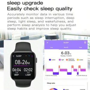1 pièce Montre connectée multifonctionnelle électronique à écran tactile de 1,44 pouces pour femmes avec bracelet en silicone, avec plusieurs modes sportifs, contrôle de la caméra, notifications d'applications sociales, connectivité Bluetooth pour Android et iOS (divers styles de bracelet)