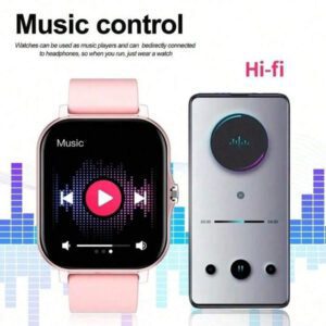 CHAONB Montre connectée à écran tactile intégral : avec tracker de sommeil, appel sans fil, podomètre, contrôle de la musique, bracelet intelligent de fitness pour téléphones Android/iOS, parfait pour les femmes et les hommes.