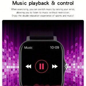 CHAONB Montre connectée à écran tactile intégral : avec tracker de sommeil, appel sans fil, podomètre, contrôle de la musique, bracelet intelligent de fitness pour téléphones Android/iOS, parfait pour les femmes et les hommes.