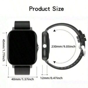 CHAONB Montre connectée à écran tactile intégral : avec tracker de sommeil, appel sans fil, podomètre, contrôle de la musique, bracelet intelligent de fitness pour téléphones Android/iOS, parfait pour les femmes et les hommes.