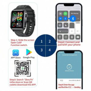 Montre connectée mode LIGE, cadran carré, compteur de pas, chronométrage, exercice, appel sans fil, lecture de musique, rappel de réveil, montre connectée multifonctions pour femmes