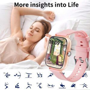 Eytlptoc Nouveau modèle 2025, montre connectée avec écran tactile haute définition de 1,85 po, montre connectée sport avec fonction d'appel et de réception de messages, surveillance du sommeil et podomètre, compatible avec les téléphones Android et iOS, cadeau parfait pour la famille et les amis !