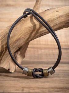 Pendentif En Métal Simple À La Mode Et Collier À Chaîne Multicouche Torsadé, Bijoux À Breloques Pour Hommes Au Quotidien, 1 Pièce – Image 3