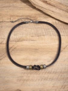 Pendentif En Métal Simple À La Mode Et Collier À Chaîne Multicouche Torsadé, Bijoux À Breloques Pour Hommes Au Quotidien, 1 Pièce – Image 5