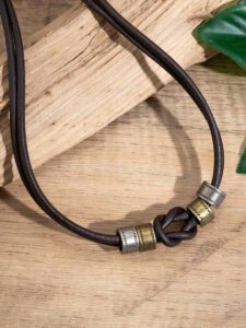 Pendentif En Métal Simple À La Mode Et Collier À Chaîne Multicouche Torsadé, Bijoux À Breloques Pour Hommes Au Quotidien, 1 Pièce – Image 6