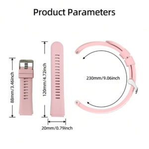 LIFEBEE Bracelet de montre en silicone LIFEBEE pour ZL54CJ, sangles de remplacement de 20 mm pour bracelets de montre ZL54CJ (MONTRE INTELLIGENTE NON INCLUSE)