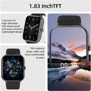 LIFEBEE Bracelet de montre en silicone LIFEBEE pour ZL54CJ, sangles de remplacement de 20 mm pour bracelets de montre ZL54CJ (MONTRE INTELLIGENTE NON INCLUSE)