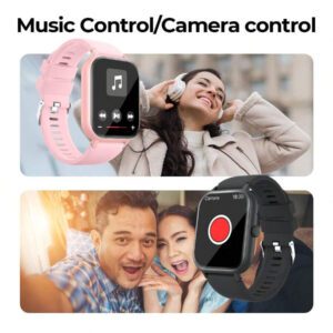 NOUVEAU! Montre connectée colorée pour hommes et femmes, écran large HD 2,01 pouces, mode multi-sport, haute résolution, réponse d'appel, réception de messages, contrôle de la musique, recherche de téléphone, podomètre, rappel, cadeau de la Fête des Mères