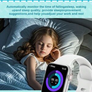 1 pièce Montre connectée multifonction pour enfants et adolescents avec bracelet en silicone de 4,65 cm, prise en charge des modes sportifs, contrôle de l'appareil photo, applications sociales, rappel de notification, Bluetooth pour Android et iOS, batterie 180mAh, convient pour l'école et les sports