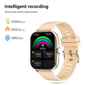 Montre connectée sport haute définition tactile de 4,65 cm, montre pour hommes, appel sans fil, rappel de message, rappel d'alarme, plusieurs modes sport, photographie à distance, lecture de musique, montre connectée multifonction, compatible avec les smartphones Android et iOS