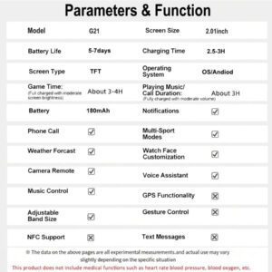 Nouvelle montre connectée en silicone avec écran tactile plein de 2,01 po, tracker de fitness unisexe avec plus de 100 modes d'entraînement, appel sans fil, caméra à distance, contrôle de la musique, horloge, météo - excellent cadeau pour les hommes, les femmes, les amis, les amoureux, la famille