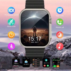 1 pièce Montre connectée sport unisexe avec bracelet en silicone, montre connectée multifonction avec appel, podomètre, compteur de calories, notification SMS, compatible avec les smartphones Android et iOS