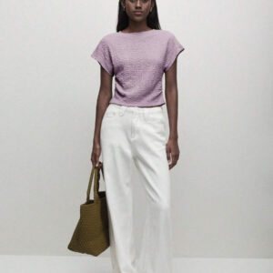 BizChic T-shirt casual à manches courtes avec encolure ronde unie vert et taille froncée pour femmes