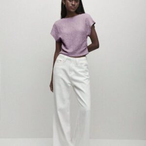 BizChic T-shirt casual à manches courtes avec encolure ronde unie vert et taille froncée pour femmes
