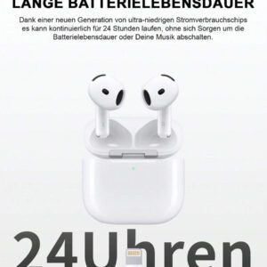 Écouteurs intra-auriculaires sans fil Pods ANC avec réduction de bruit (-36 dB) et étui de chargement MagSafe, 30 h d'autonomie, stéréo Hi-Fi 360°, étanches, pour téléphones Android/lPhone, AlRPods Pro, iPad, iOS, ordinateurs portables, pour iOS, utilisateurs Android, cadeaux pour la famille, les amis, les enfants, les anniversaires, le printemps, les petits amis, les petites amies, les vacances, Pâques. Petits écouteurs intra-auriculaires sans fil, portables, avec étui de chargement.