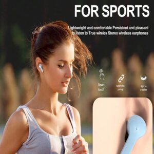 1 écouteur Bluetooth sans fil transparent, écouteur sans fil stéréo, affichage LED de la batterie, boîtier de charge de type C, compatible avec tous les smartphones, convient pour le jeu, la musique, les sports de plein air/les , l'utilisation par les adultes, microphone capacitif, batterie rechargeable de 150 mAh, polymère lithium-ion