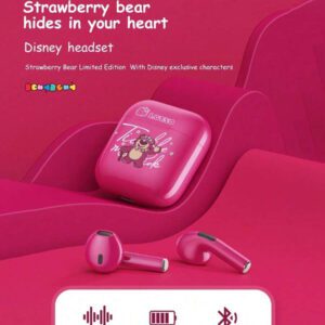 Disney Écouteurs Bluetooth Disney LF-918 Angel, annulation passive du bruit, son HIFI à semi-intra-auriculaire, appel clair avec micro, longue durée de vie de la batterie, écouteurs sans fil pour sports, musique et jeux, compatibles avec smartphones et tablettes