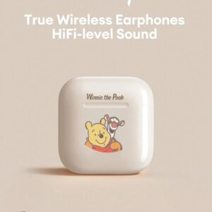 Disney Écouteurs Bluetooth Disney LF-918 Angel, annulation passive du bruit, son HIFI à semi-intra-auriculaire, appel clair avec micro, longue durée de vie de la batterie, écouteurs sans fil pour sports, musique et jeux, compatibles avec smartphones et tablettes