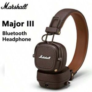 Marshall Casque sans fil Major III 3 avec micro, écouteurs de jeu avec graves profonds, pliables, pour sports et musique rock. Casque Bluetooth
