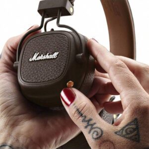 Marshall Casque sans fil Major III 3 avec micro, écouteurs de jeu avec graves profonds, pliables, pour sports et musique rock. Casque Bluetooth