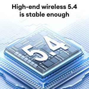 Lenovo Écouteurs sans fil LP23, son stéréo haute-fidélité intra-auriculaire, avec microphone sensible, appels voix haute définition, annulation de bruit intelligente, modes musique et jeux, faible latence, autonomie, convient pour smartphones et ordinateurs